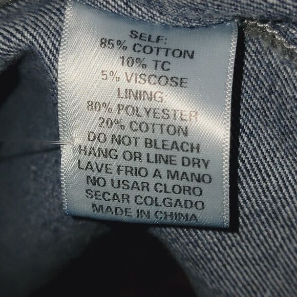 Now N Forever Denim Jean Duster Long Jacket Coat M/L Distress Pockets Belted New - Picture 10 of 14